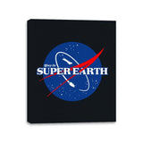 Glory for Super Earth - Canvas Wraps Canvas Wraps RIPT Apparel 11x14 / Black