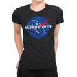 Glory for Super Earth - Womens Premium T-Shirts RIPT Apparel Small / Black