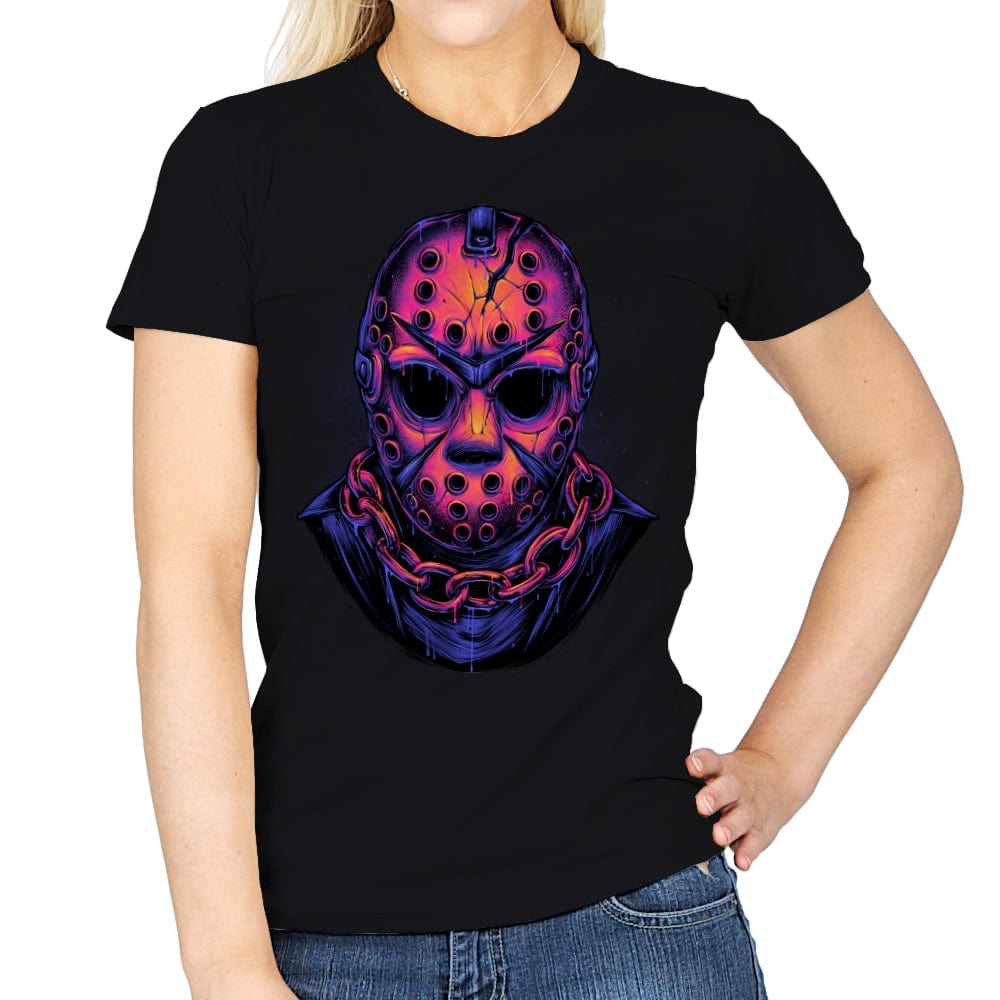 Glowing Camper - Womens T-Shirts RIPT Apparel Small / Black