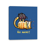 Go Away Right Meow - Canvas Wraps Canvas Wraps RIPT Apparel 11x14 / Royal