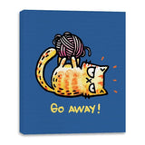 Go Away Right Meow - Canvas Wraps Canvas Wraps RIPT Apparel 16x20 / Royal