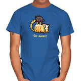 Go Away Right Meow - Mens T-Shirts RIPT Apparel Small / Royal