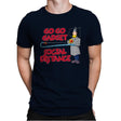 Go Go Social Distance - Mens Premium T-Shirts RIPT Apparel Small / Midnight Navy