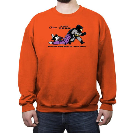 Go to Arkham  - Crew Neck Sweatshirt Crew Neck Sweatshirt RIPT Apparel