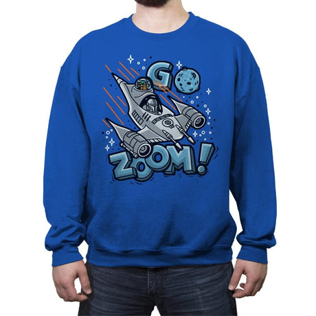 Go Zoom! - Crew Neck Sweatshirt Crew Neck Sweatshirt RIPT Apparel Small / Royal
