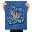 Go Zoom! - Prints Posters RIPT Apparel 18x24 / Royal