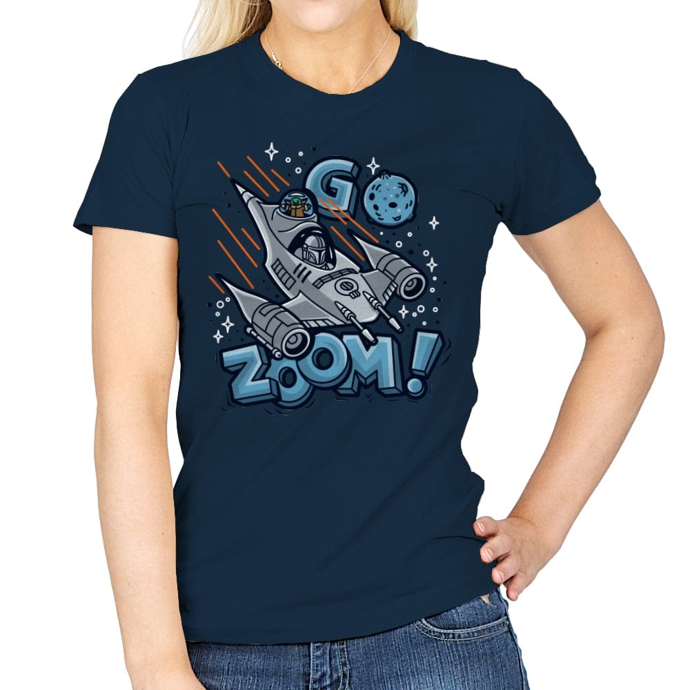 Go Zoom! - Womens T-Shirts RIPT Apparel Small / Navy
