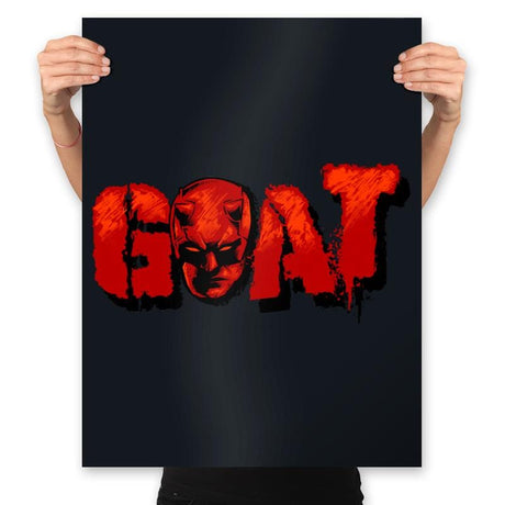 Goat  - Prints Posters RIPT Apparel 18x24 / Black