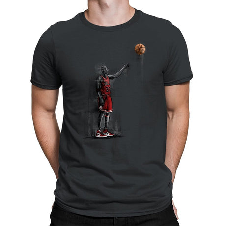 Goat with a Ball - Mens Premium T-Shirts RIPT Apparel Small / Heavy Metal