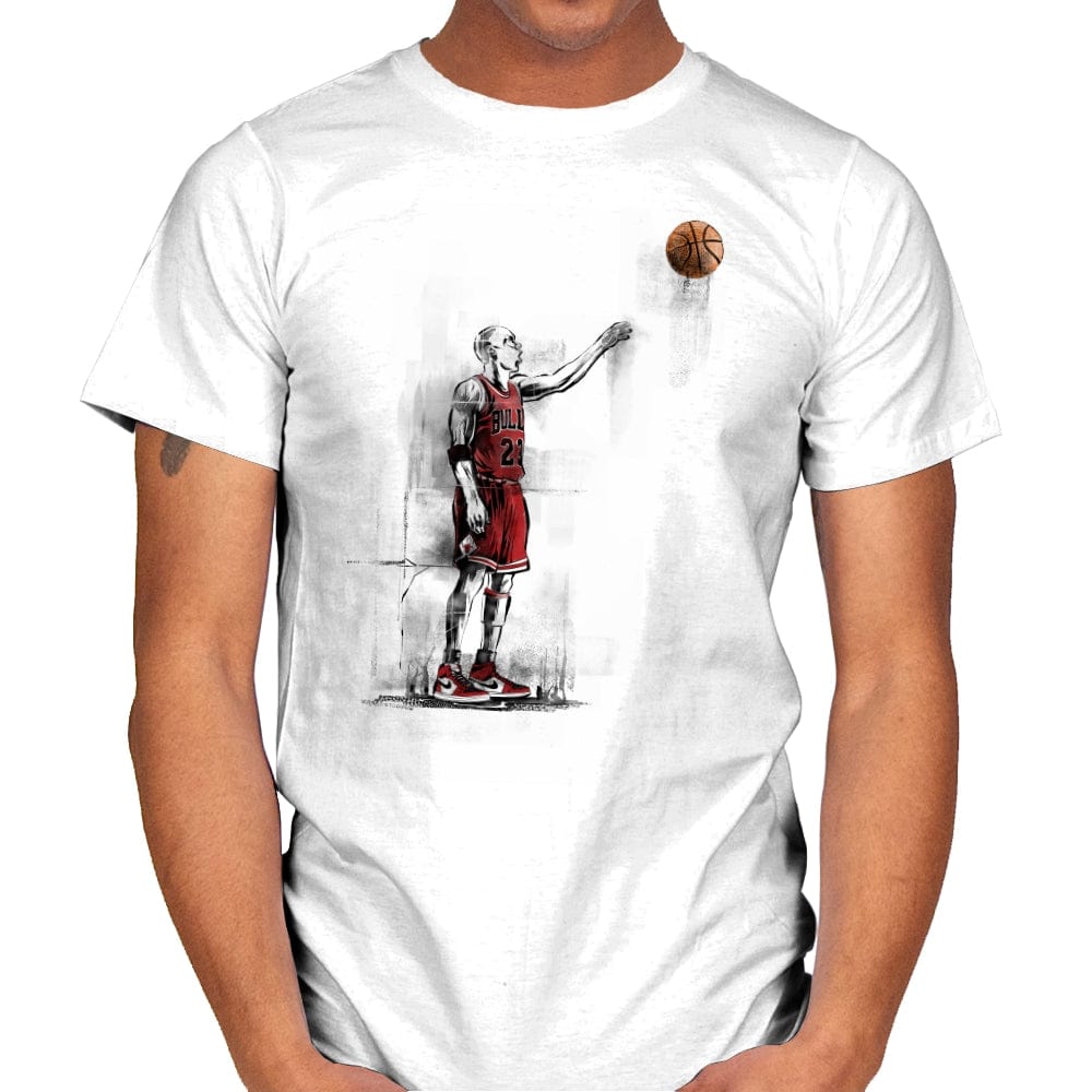 Goat with a Ball - Mens T-Shirts RIPT Apparel Small / White