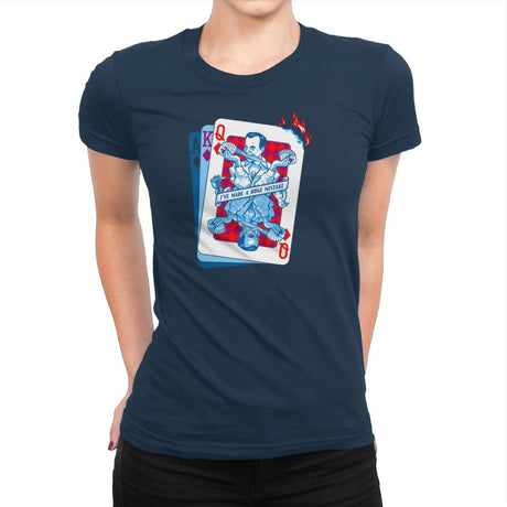 Gob of Diamonds Exclusive - Womens Premium T-Shirts RIPT Apparel 3x-large / Midnight Navy