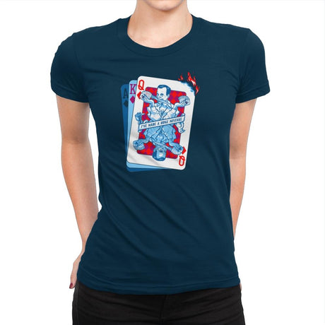 Gob of Diamonds Exclusive - Womens Premium T-Shirts RIPT Apparel Small / Midnight Navy