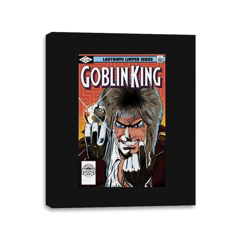 Goblin King - Canvas Wraps Canvas Wraps RIPT Apparel 11x14 / Black