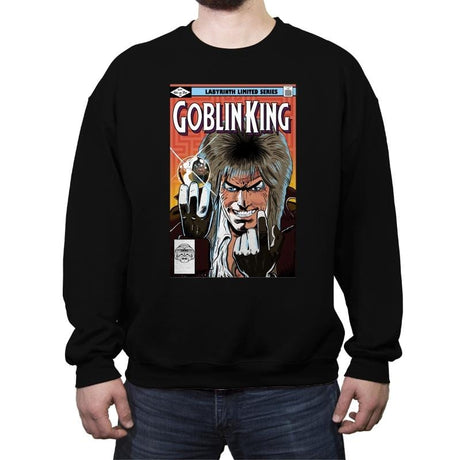 Goblin King - Crew Neck Sweatshirt Crew Neck Sweatshirt RIPT Apparel Small / Black
