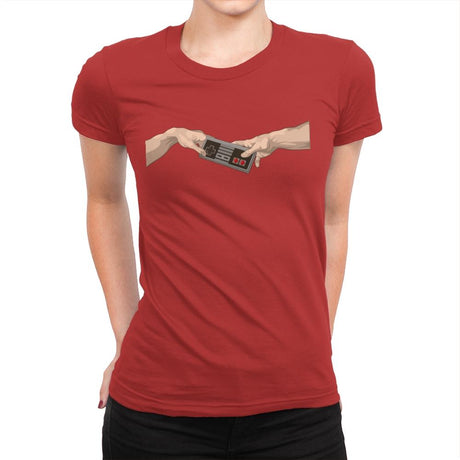 God Mode - Womens Premium T-Shirts RIPT Apparel Small / Red
