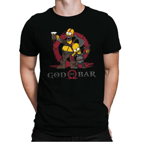 God of Bar - Mens Premium T-Shirts RIPT Apparel Small / Black