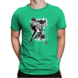 God of the New World - Sumi Ink Wars - Mens Premium T-Shirts RIPT Apparel Small / Kelly Green