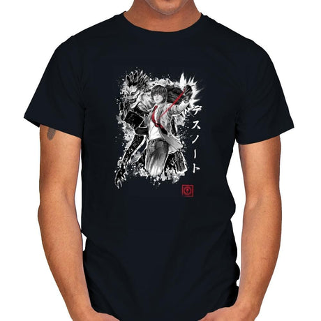 God of the New World - Sumi Ink Wars - Mens T-Shirts RIPT Apparel Small / Black