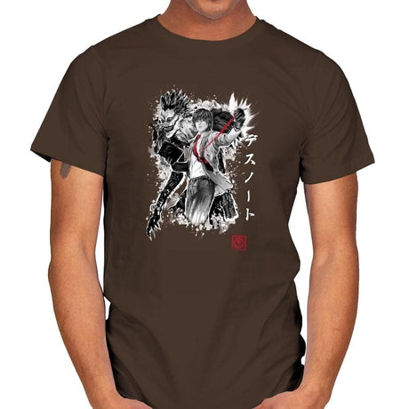 God of the New World - Sumi Ink Wars - Mens T-Shirts RIPT Apparel Small / Dark Chocolate