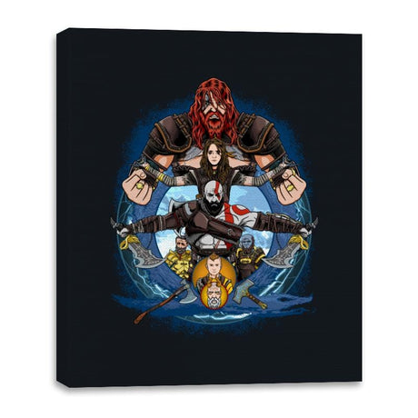 God of War Ragnarok - Canvas Wraps Canvas Wraps RIPT Apparel 16x20 / Black