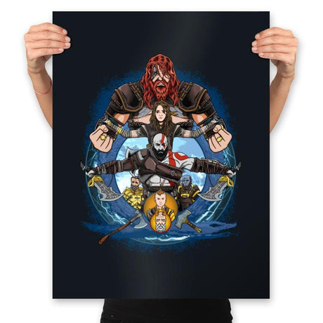God of War Ragnarok - Prints Posters RIPT Apparel 18x24 / Black