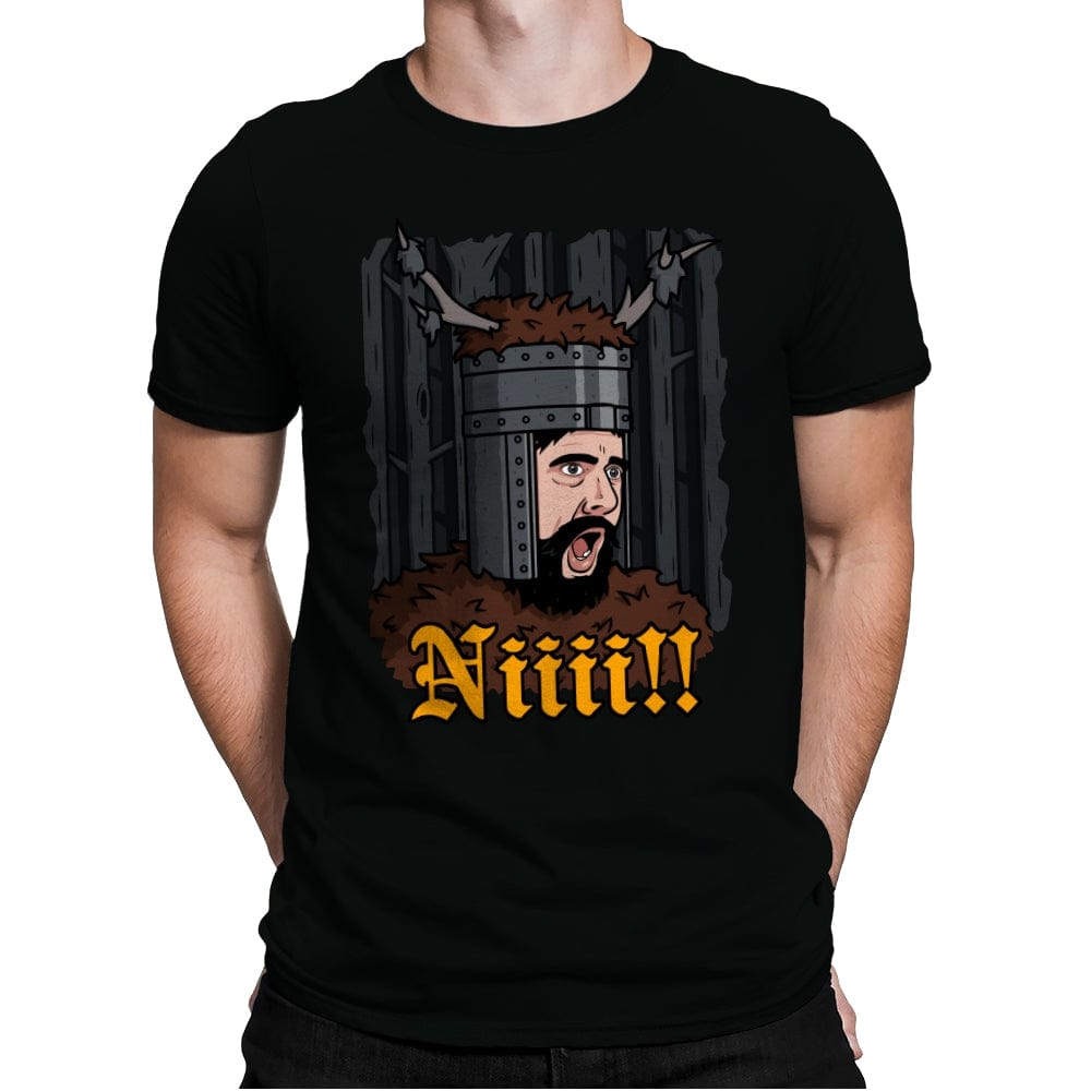 God, Please, NI! - Mens Premium T-Shirts RIPT Apparel Small / Black