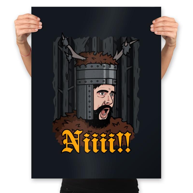 God, Please, NI! - Prints Posters RIPT Apparel 18x24 / Black