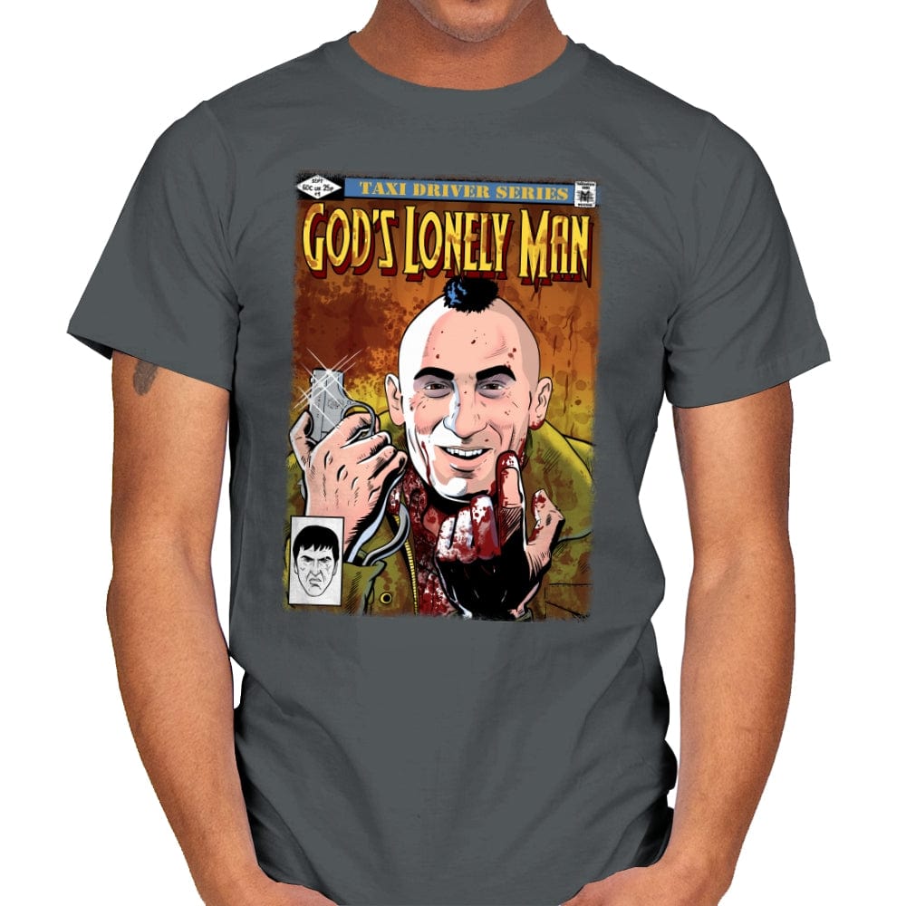 God´s Lonely Man - Mens T-Shirts RIPT Apparel Small / Charcoal