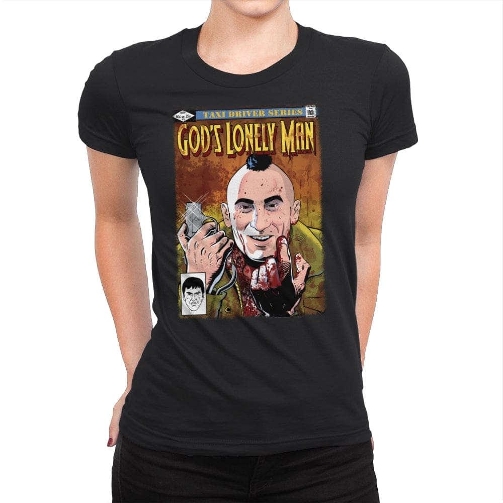 God´s Lonely Man - Womens Premium T-Shirts RIPT Apparel Small / Black