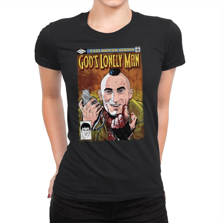 God´s Lonely Man - Womens Premium T-Shirts RIPT Apparel Small / Black