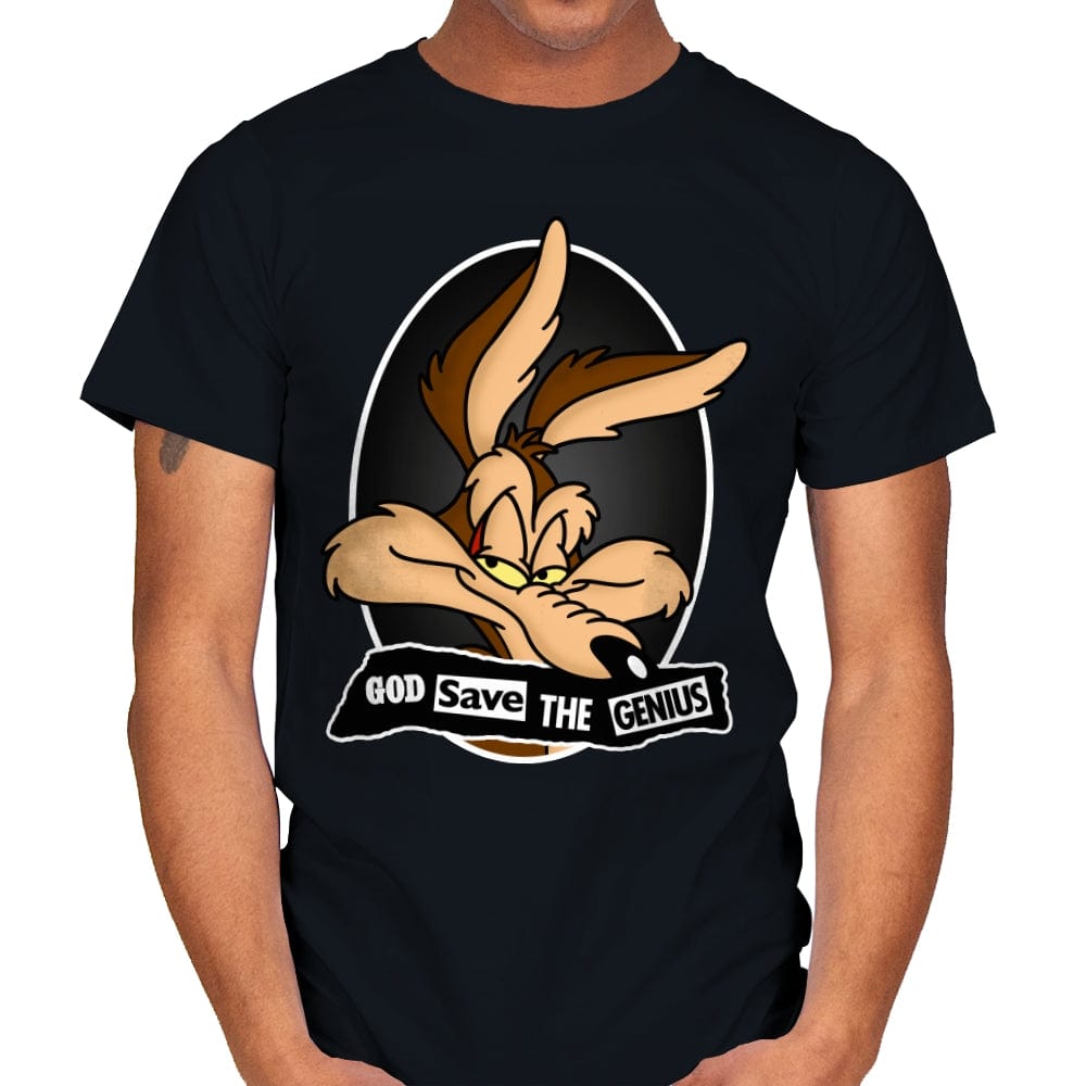 God Save The Genius - Mens T-Shirts RIPT Apparel Small / Black