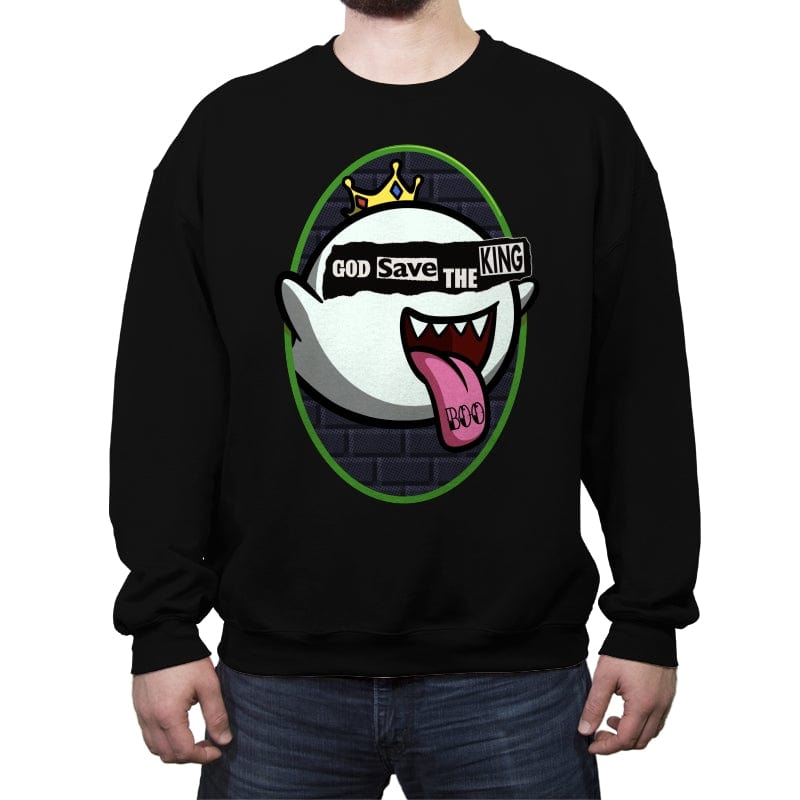 God Save the King - Crew Neck Sweatshirt Crew Neck Sweatshirt RIPT Apparel Small / Black