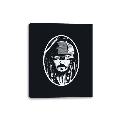 God Save the Pirate  - Canvas Wraps Canvas Wraps RIPT Apparel 8x10 / Black