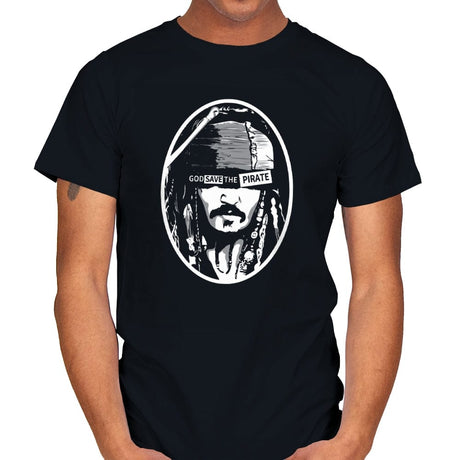 God Save the Pirate  - Mens T-Shirts RIPT Apparel Small / Black