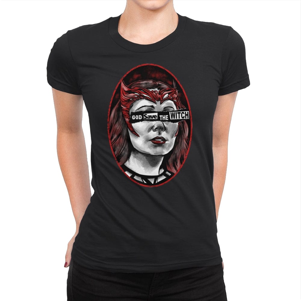 God Save the Witch - Womens Premium T-Shirts RIPT Apparel Small / Black