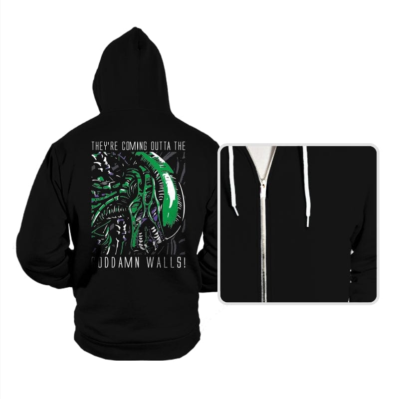 Goddamn Walls - Hoodies Hoodies RIPT Apparel Small / Black