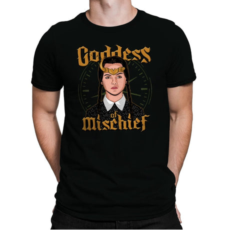 Goddess of Mischief - Mens Premium T-Shirts RIPT Apparel Small / Black