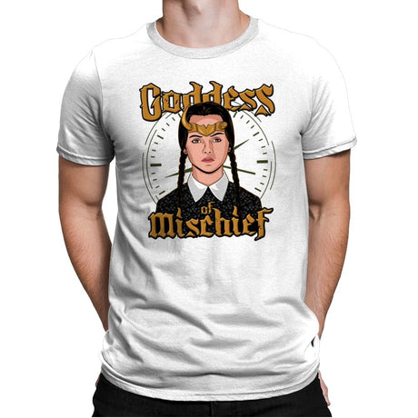 Goddess of Mischief - Mens Premium T-Shirts RIPT Apparel Small / White