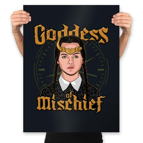 Goddess of Mischief - Prints Posters RIPT Apparel 18x24 / Black