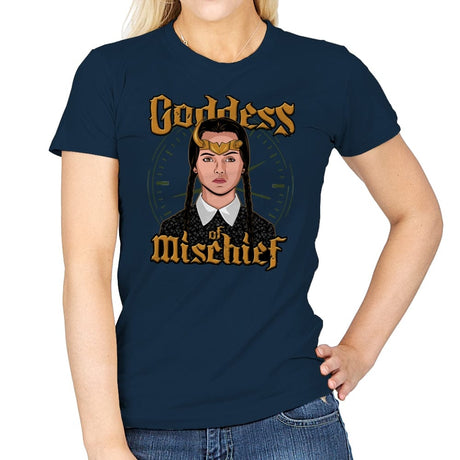 Goddess of Mischief - Womens T-Shirts RIPT Apparel Small / Navy