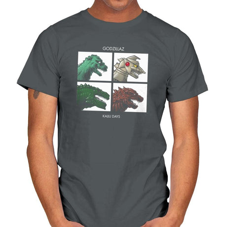 Godzillaz - Kaiju Days Exclusive - Mens T-Shirts RIPT Apparel Small / Charcoal