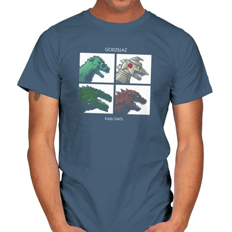Godzillaz - Kaiju Days Exclusive - Mens T-Shirts RIPT Apparel Small / Indigo Blue