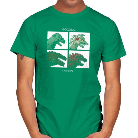 Godzillaz - Kaiju Days Exclusive - Mens T-Shirts RIPT Apparel Small / Kelly Green