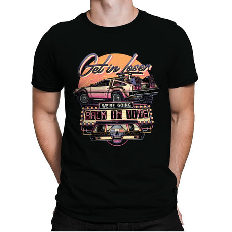 Going Back in Time - Mens Premium T-Shirts RIPT Apparel Small / Black