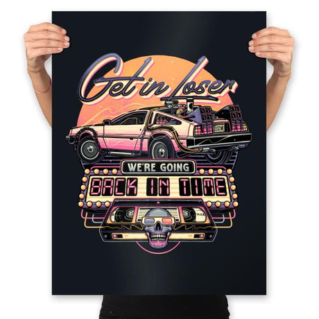 Going Back in Time - Prints Posters RIPT Apparel 18x24 / Black