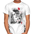 Gojira in Japan Sumi-e - Mens T-Shirts RIPT Apparel Small / White