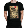 Gojira in Japan Woodblock - Mens Premium T-Shirts RIPT Apparel Small / Black