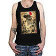 Gojira in Japan Woodblock - Tanktop Tanktop RIPT Apparel X-Small / Black