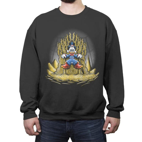 Gold Throne - Crew Neck Sweatshirt Crew Neck Sweatshirt RIPT Apparel