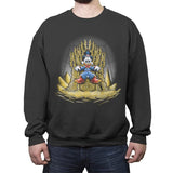 Gold Throne - Crew Neck Sweatshirt Crew Neck Sweatshirt RIPT Apparel Small / Charcoal